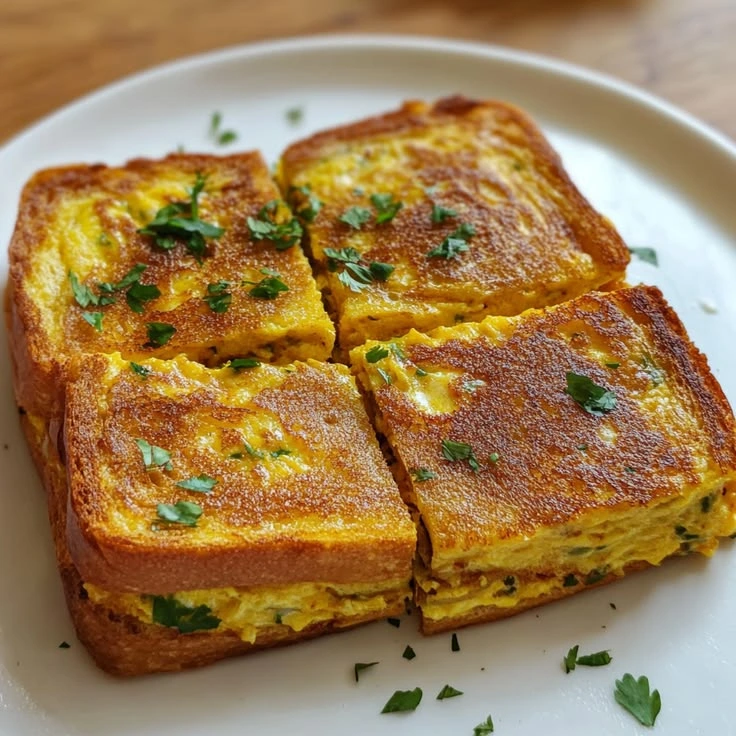 bread egg omlette